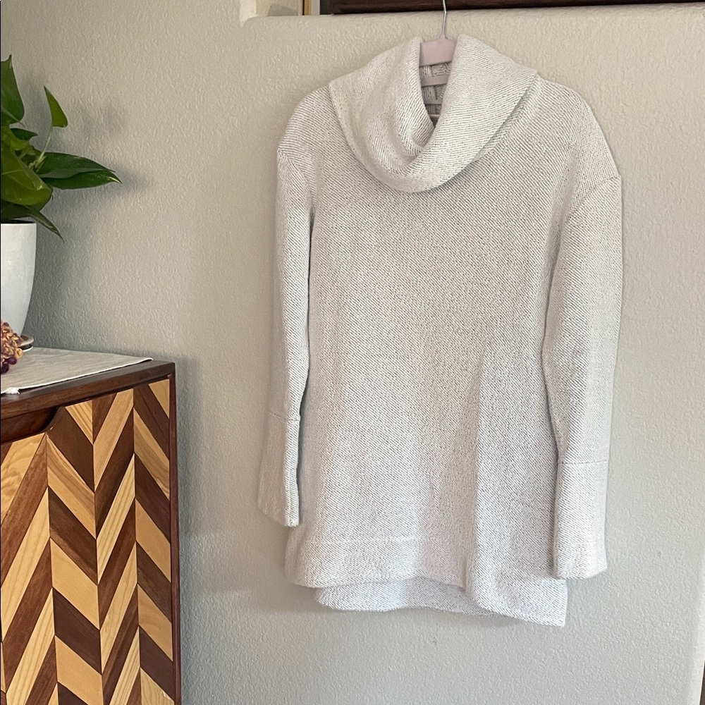 Merona Soft White Cowl Neck Sweater 84% Cotton Size Small